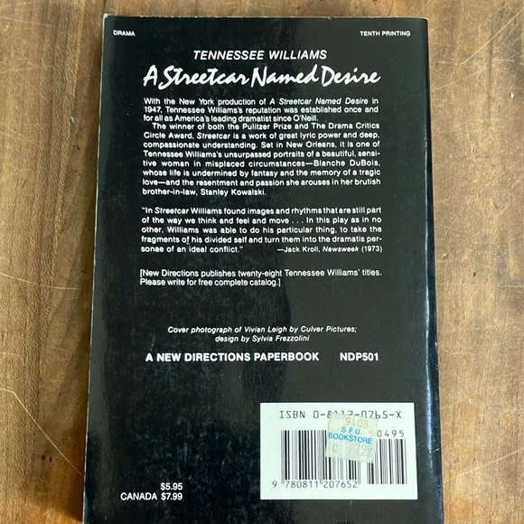 A Streetcar Named Desire Book by Tennessee Williams - Picture 3 of 15